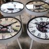 Iron Side Table Clock