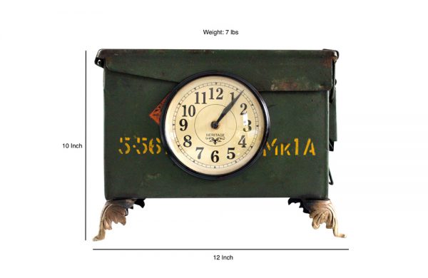 Upcycled Army Tool Box Clock