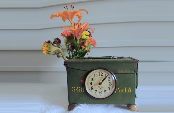 Upcycled Army Tool Box Clock