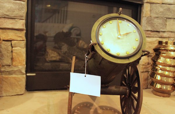 Iron Cannon Shaped Clock