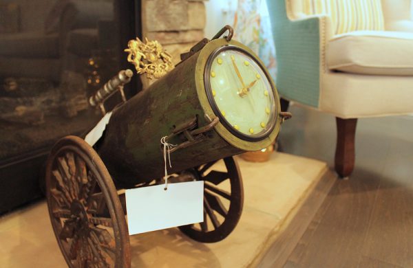 Iron Cannon Shaped Clock
