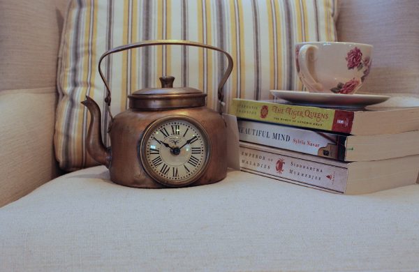 Upcycled Brass Kettle Clock