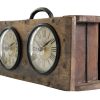 Upcycled Brick Mold Dual Dial Clock