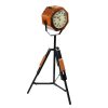 Natural Teak Finish Clock on Tripod