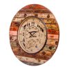 Upcycled Wooden Clock with Seconds Dial