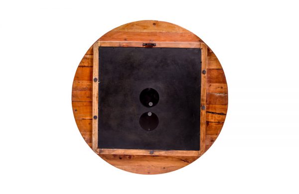 Upcycled Wooden Clock with Seconds Dial