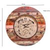 Upcycled Wooden Clock with Seconds Dial