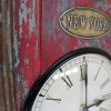 Upcycled Old Door World Time Clock (Vertical)