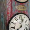 Upcycled Old Door World Time Clock (Vertical)