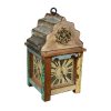 Upcycled Wooden Lantern 3-Sided Clock