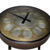 Iron Side Table Clock