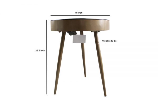 Iron Side Table Clock