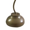 Iron Floor Lamp Clock in Brass Finish (Plain Brown)