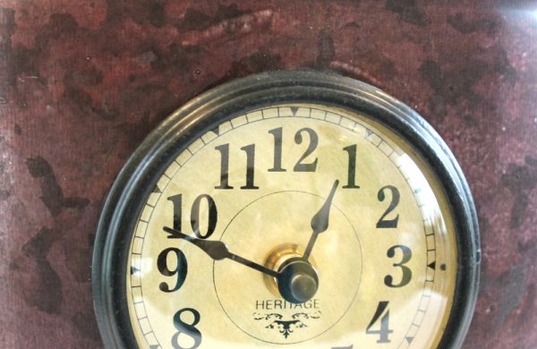 Upcycled Iron Container Clock