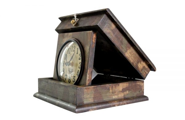 Folding Box Clock with Hand Painting