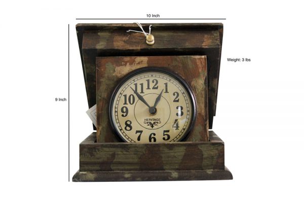 Folding Box Clock with Hand Painting