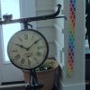 Upcycled Iron Bicycle Clock (Black)