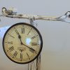 Upcycled Iron Bicycle Clock (White)