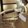 Upcycled Iron Bicycle Clock (White)