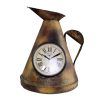 Upcycled Iron Measuring Jug Clock (Brown)