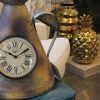 Upcycled Iron Measuring Jug Clock (Brown)