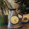 Upcycled Iron Measuring Jug Clock (Gray)