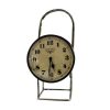 Upcycled Iron Lamp Style Clock (Brown Camo)