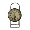 Upcycled Iron Lamp Style Clock (Light Green Camo)