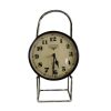 Upcycled Iron Lamp Style Clock (Brown Camo)