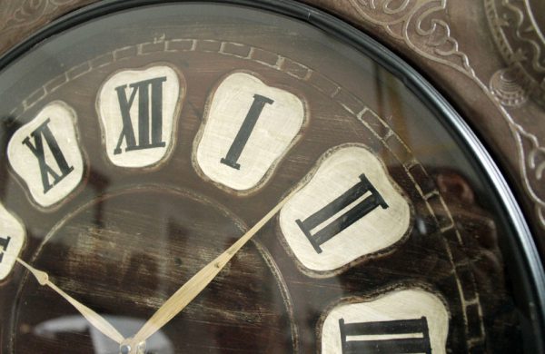 Upcycled Iron Zodiac Sign Clock (Hand Dial)