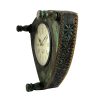 Upcycled Old Low Stool Clock (Green)