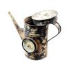 Upcycled Iron Jug Clock (Camo White)