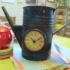 Upcycled Iron Jug Clock (Blue)