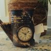 Upcycled Iron Jug Clock (Camo White)