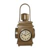 Upcycled Iron Lantern Clock (Brown)