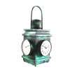 Upcycled Iron Lantern Clock (Green)