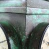 Upcycled Iron Lantern Clock (Green)