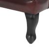 Vatican Wing Back Chesterfield Leather Accent Chair (Eminence Mocha)