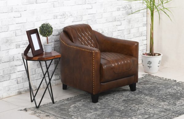 Tomcat Top Grain Leather Armchair