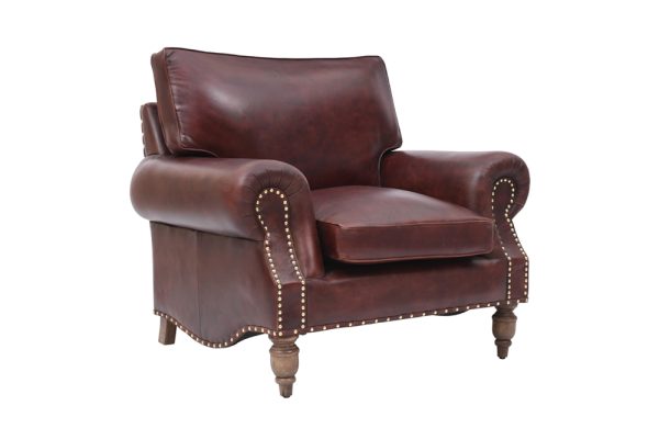 Royal Delight Top Grain Leather Armchair