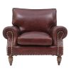 Royal Delight Top Grain Leather Armchair