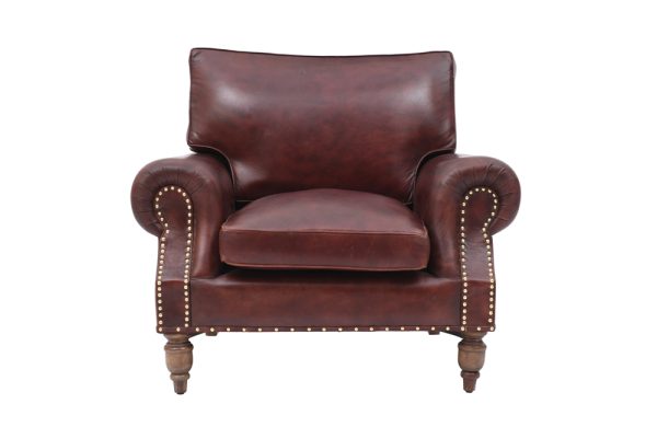Royal Delight Top Grain Leather Armchair