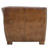 Chelsey Mannor Top Grain Leather Armchair (Cameroon Cocoa)